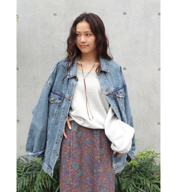 Ungrid「ビッグシルエットデニムジャケット」|ブルゾン・スタジャン|