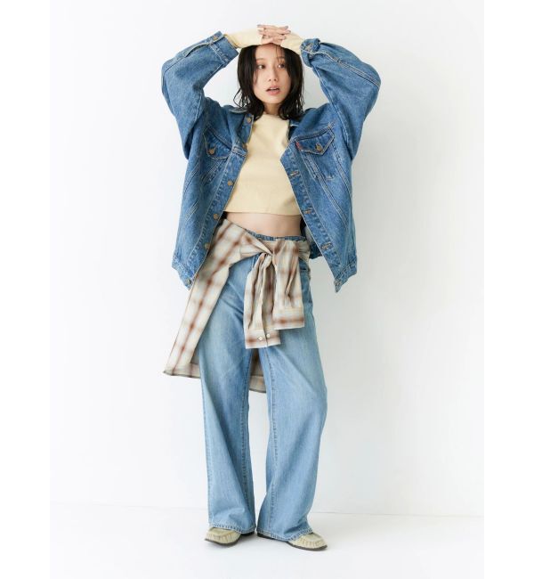 Ungrid「ビッグシルエットデニムジャケット」|ブルゾン・スタジャン|