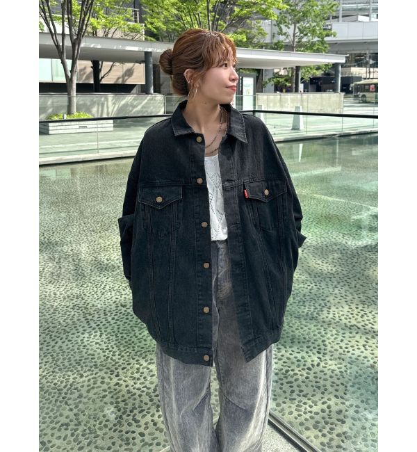 Ungrid「ビッグシルエットデニムジャケット」|ブルゾン・スタジャン|