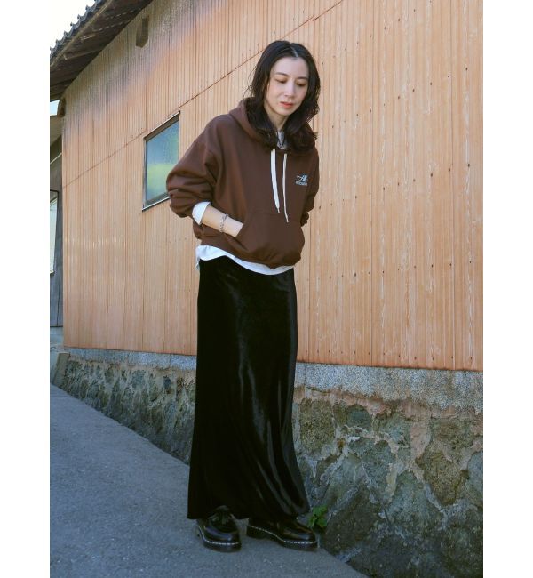 Ungrid「【WEB限定】ショートロゴプリントパーカー」|パーカー|