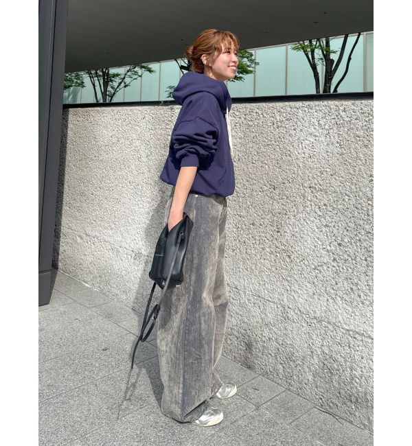 Ungrid「【WEB限定】ショートロゴプリントパーカー」|パーカー|