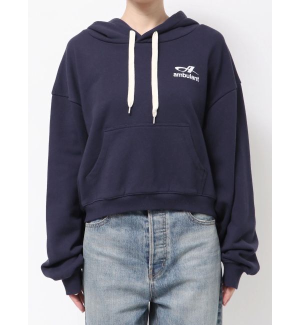 Ungrid「【WEB限定】ショートロゴプリントパーカー」|パーカー|