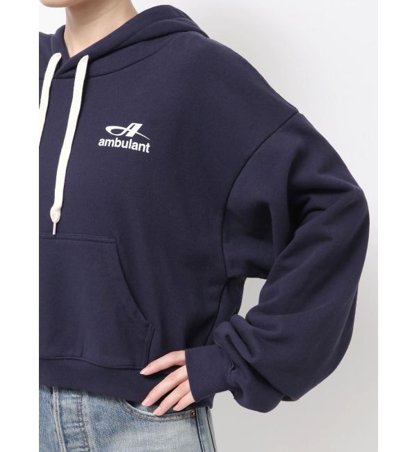 Ungrid「【WEB限定】ショートロゴプリントパーカー」|パーカー|