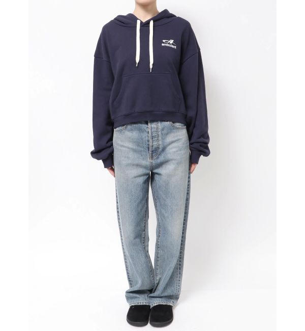 Ungrid「【WEB限定】ショートロゴプリントパーカー」|パーカー|