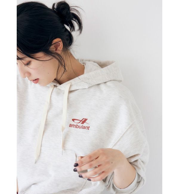 Ungrid「【WEB限定】ショートロゴプリントパーカー」|パーカー|