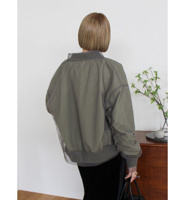 Ungrid「チュールドッキングMA-1」|ブルゾン・スタジャン|