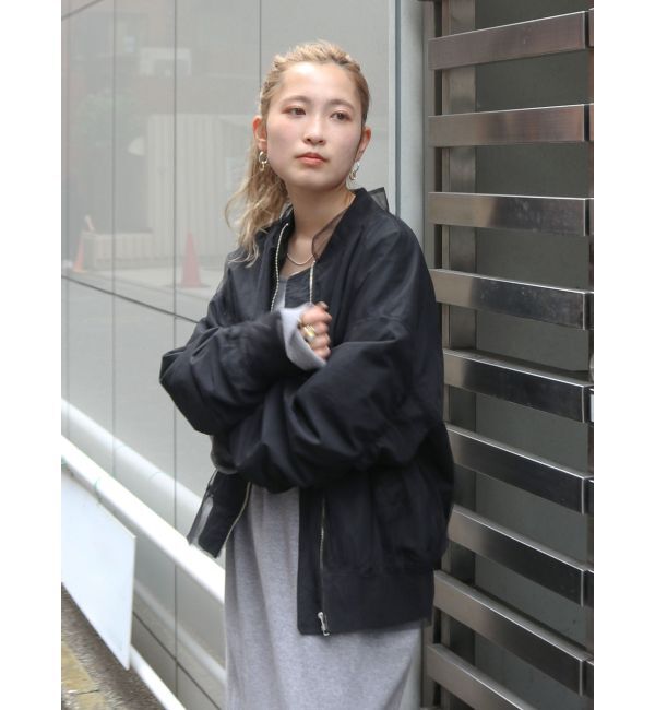 Ungrid「チュールドッキングMA-1」|ブルゾン・スタジャン|