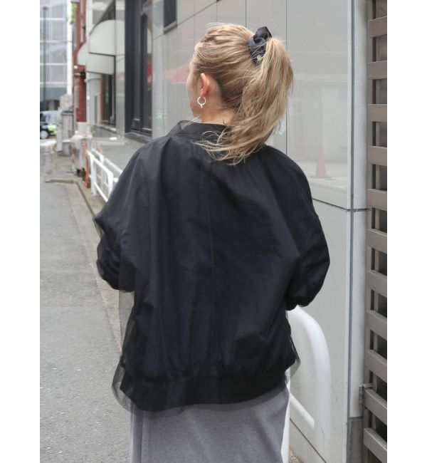 Ungrid「チュールドッキングMA-1」|ブルゾン・スタジャン|