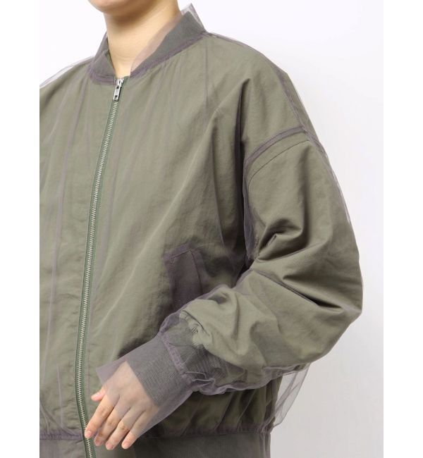 Ungrid「チュールドッキングMA-1」|ブルゾン・スタジャン|