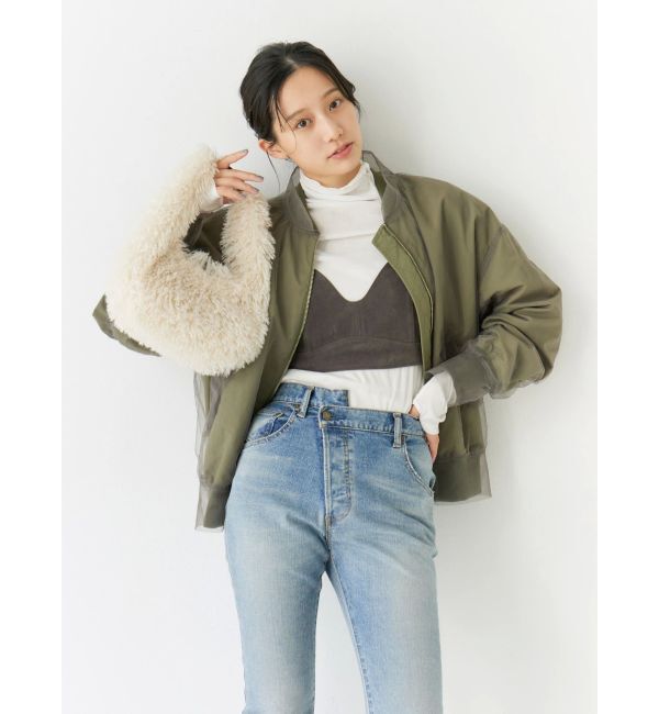 Ungrid「チュールドッキングMA-1」|ブルゾン・スタジャン|