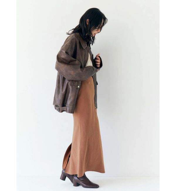 Ungrid「ルーズシルエットフェイクレザーブルゾン」|ブルゾン・スタジャン|