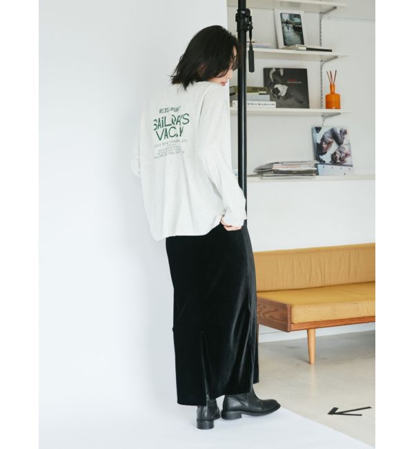 Ungrid「フィットベロアスカート」|スカート|