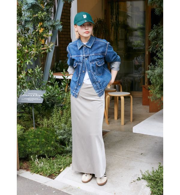 Ungrid「フィットベロアスカート」|スカート|