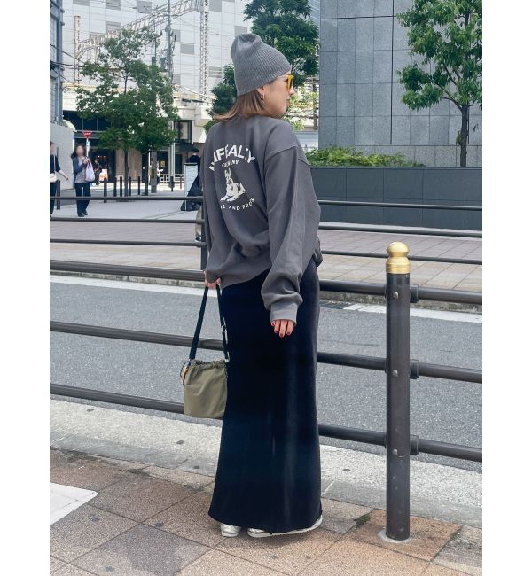 Ungrid「フィットベロアスカート」|スカート|