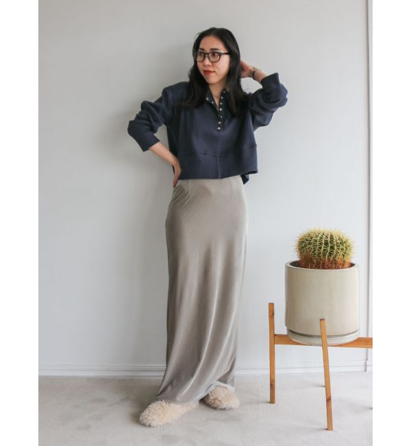 Ungrid「フィットベロアスカート」|スカート|