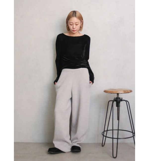 Ungrid「カシミヤ混ニットパンツ」|その他|