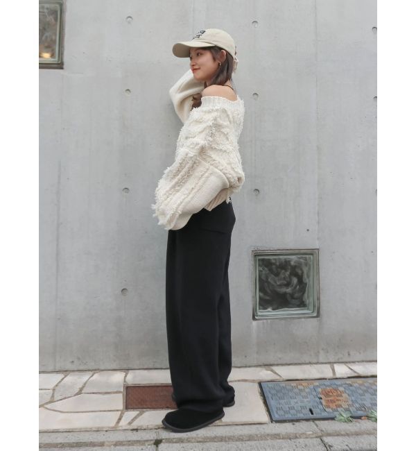 Ungrid「カシミヤ混ニットパンツ」|その他|