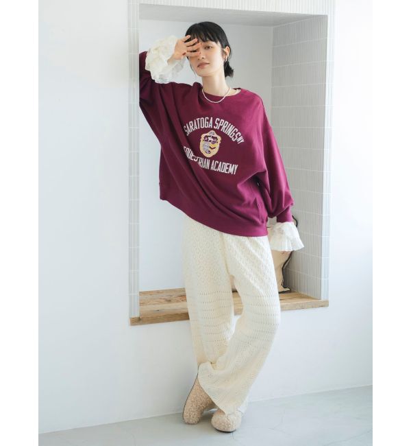 Ungrid「ヴィンテージカレッジスウェット」|スウェット・ジャージ|