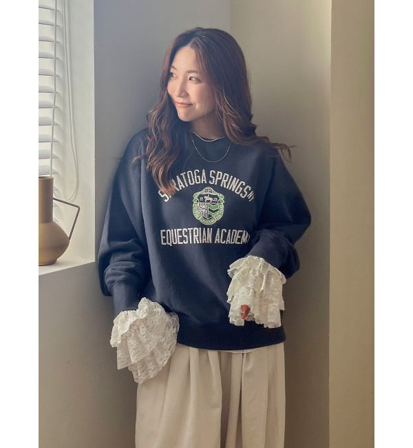 Ungrid「ヴィンテージカレッジスウェット」|スウェット・ジャージ|