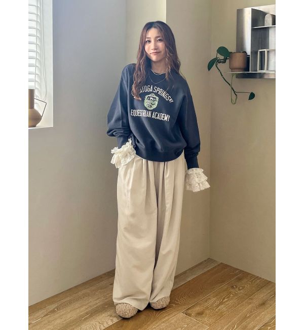 Ungrid「ヴィンテージカレッジスウェット」|スウェット・ジャージ|