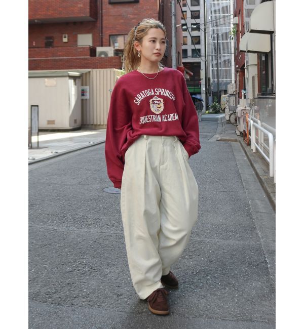 Ungrid「ヴィンテージカレッジスウェット」|スウェット・ジャージ|