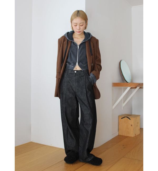 Ungrid「ダブルジップヴィンテージショートパーカー」|パーカー|