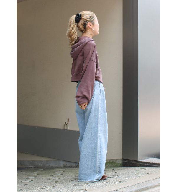 Ungrid「ダブルジップヴィンテージショートパーカー」|パーカー|