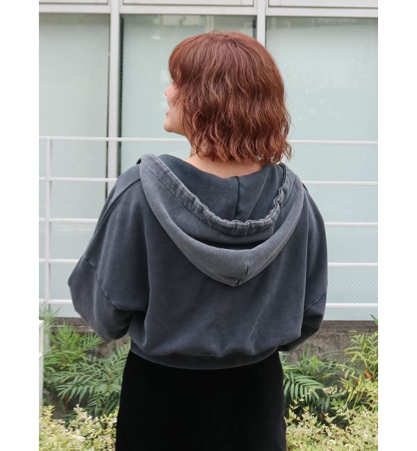 Ungrid「ダブルジップヴィンテージショートパーカー」|パーカー|