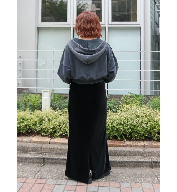 Ungrid「ダブルジップヴィンテージショートパーカー」|パーカー|