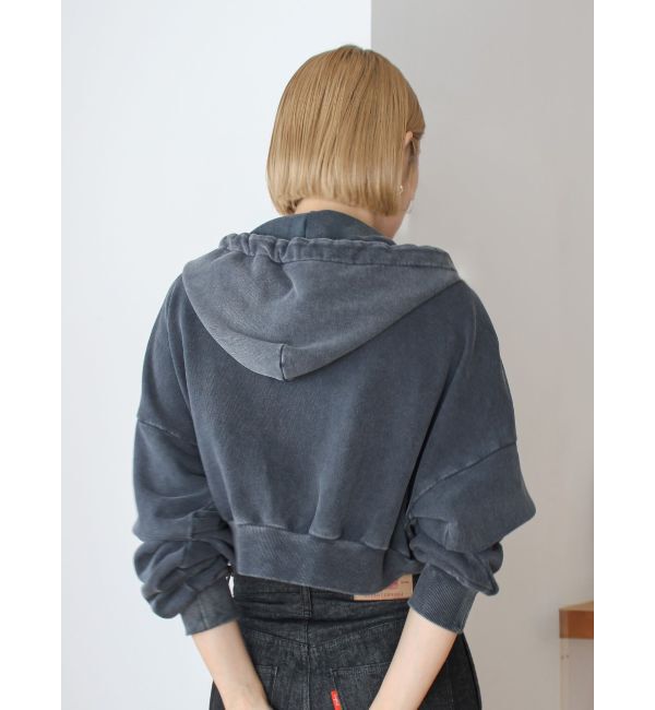 Ungrid「ダブルジップヴィンテージショートパーカー」|パーカー|