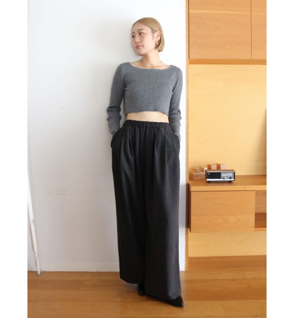 Ungrid「ボートネックショートニット」|ニット・セーター|