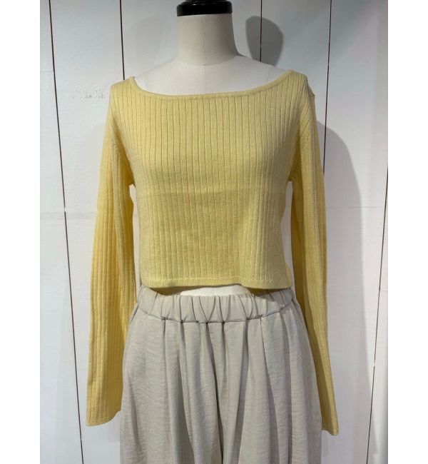 Ungrid「ボートネックショートニット」|ニット・セーター|