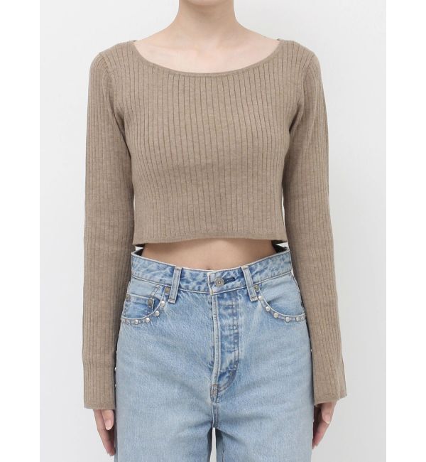 Ungrid「ボートネックショートニット」|ニット・セーター|