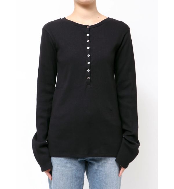 Ungrid「ヘンリーデザインロングスリーブTee」|Tシャツ・カットソー|