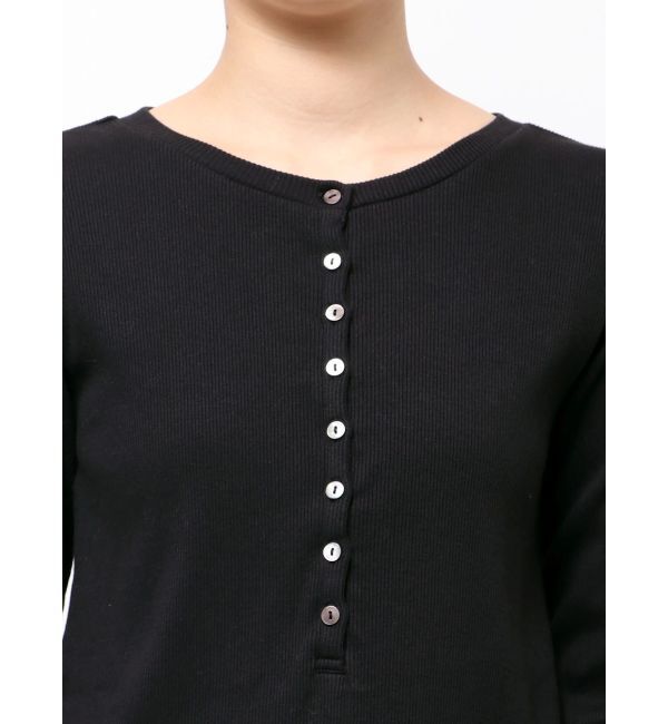 Ungrid「ヘンリーデザインロングスリーブTee」|Tシャツ・カットソー|