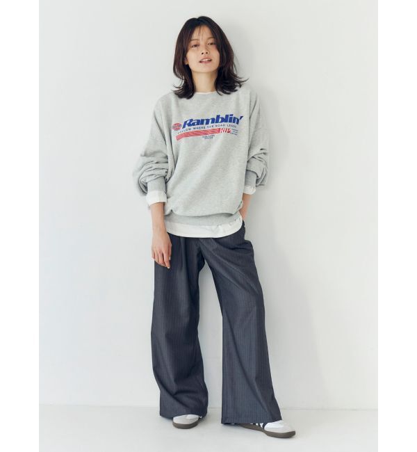 Ungrid「ロゴルーズスウェット」|スウェット・ジャージ|