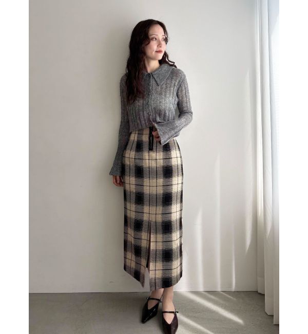 LAGUNAMOON「カラーデザインシアーニットカーデプルオーバー」|ニット・セーター|