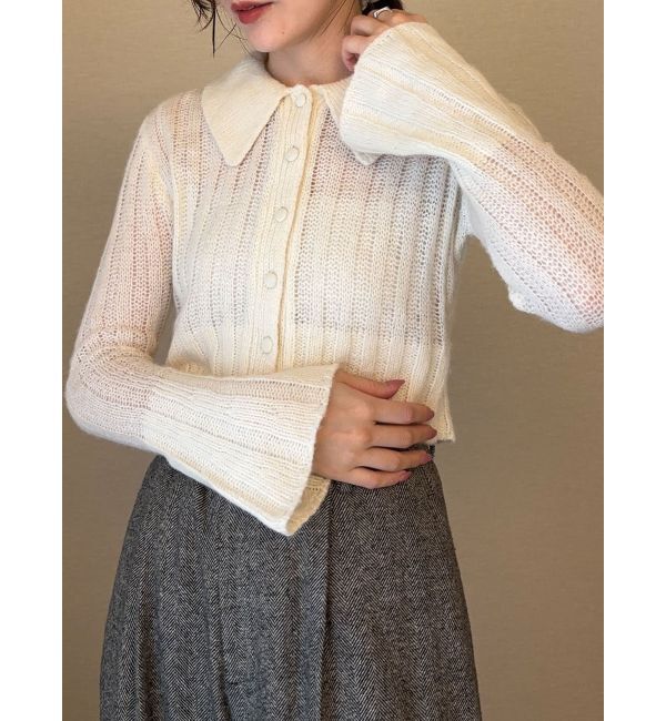 LAGUNAMOON「カラーデザインシアーニットカーデプルオーバー」|ニット・セーター|
