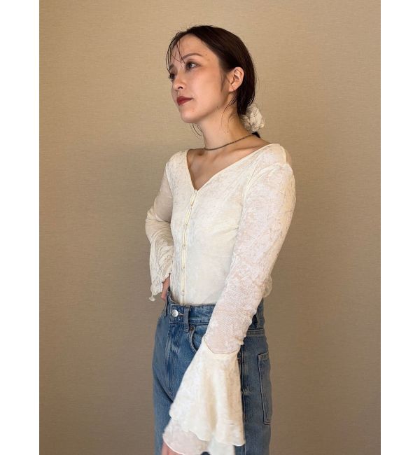 LAGUNAMOON「カラーデザインシアーニットカーデプルオーバー」|ニット・セーター|