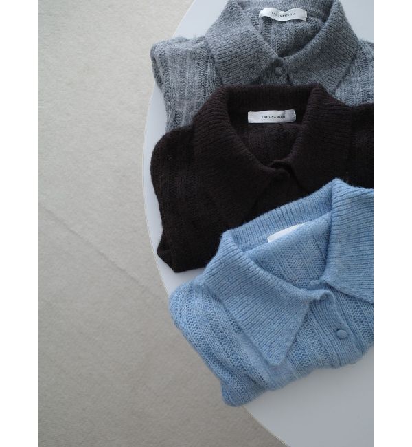 LAGUNAMOON「カラーデザインシアーニットカーデプルオーバー」|ニット・セーター|