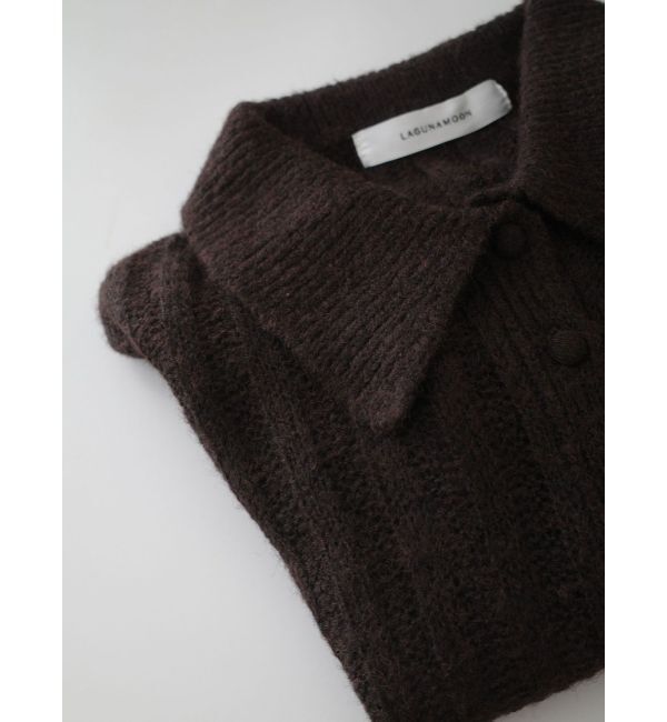 LAGUNAMOON「カラーデザインシアーニットカーデプルオーバー」|ニット・セーター|