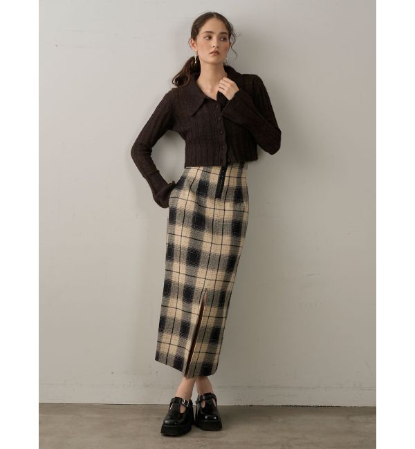 LAGUNAMOON「カラーデザインシアーニットカーデプルオーバー」|ニット・セーター|