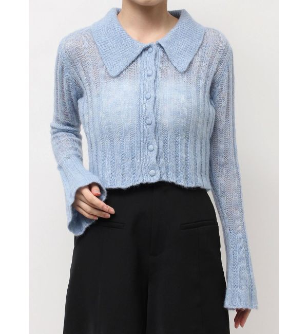 LAGUNAMOON「カラーデザインシアーニットカーデプルオーバー」|ニット・セーター|