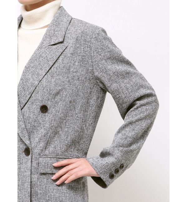 LAGUNAMOON「ツイードダブルテーラードジャケット」|テーラードジャケット|