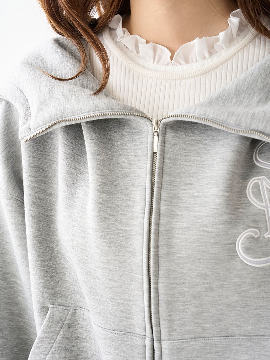 SNIDEL「エンブレムボンディングパーカー」|パーカー|