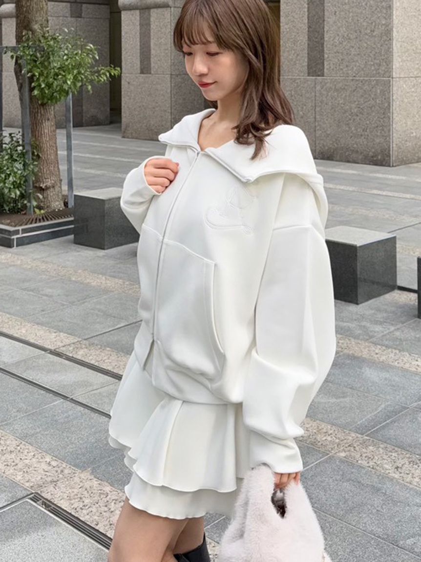 SNIDEL「エンブレムボンディングパーカー」|パーカー|