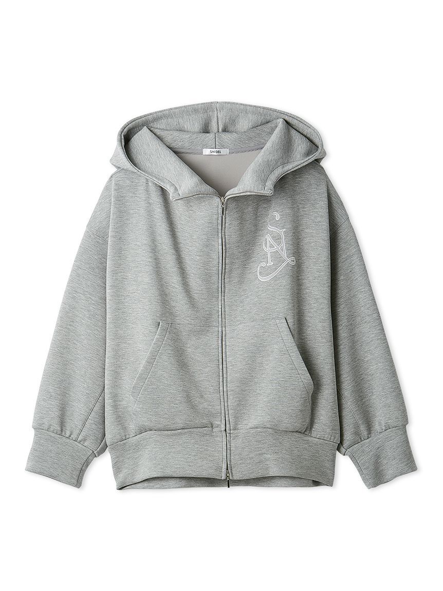 SNIDEL「エンブレムボンディングパーカー」|パーカー|GRY