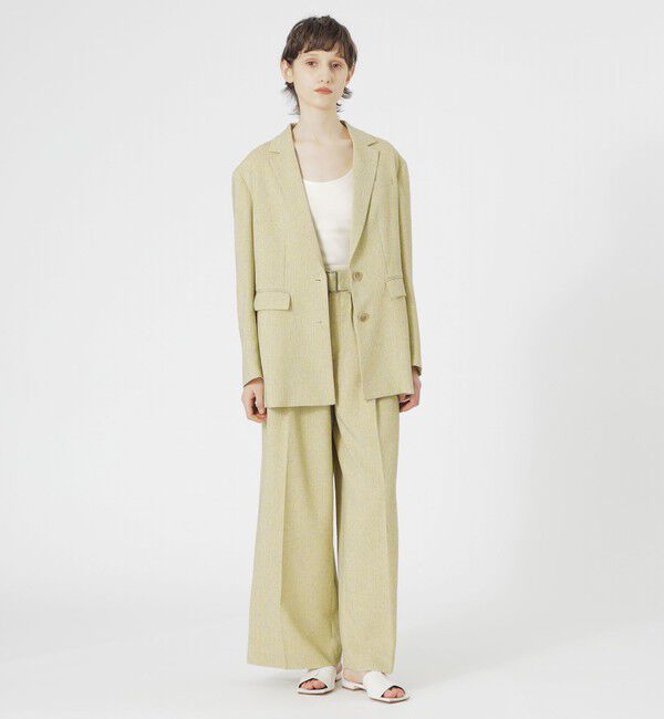  「【セットアップ対応】サマーツィードジャケット」|テーラードジャケット|
