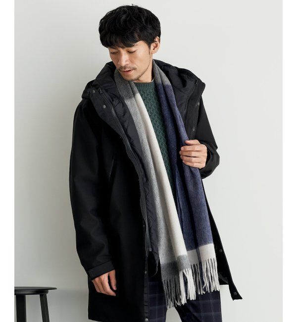 ikka「パネルヘリンボンマフラー」|マフラー|