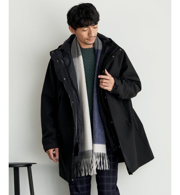 ikka「パネルヘリンボンマフラー」|マフラー|